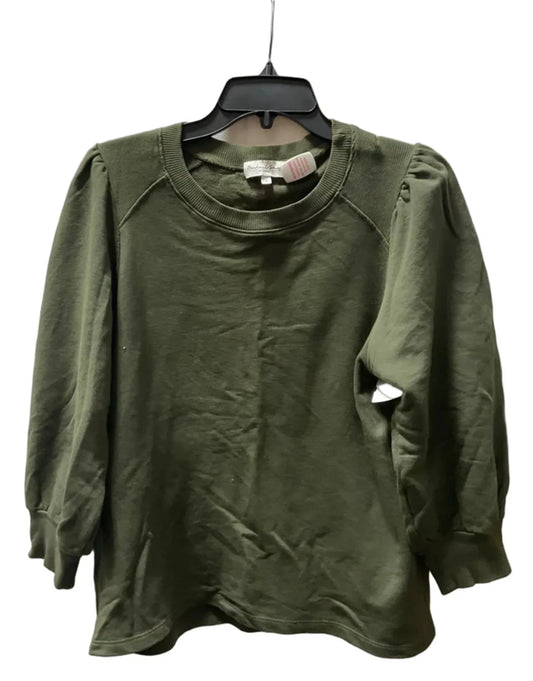 Top Long Sleeve By Michael Stars In Green, Size: S