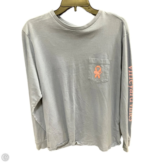 Top Long Sleeve By Vineyard Vines In Blue, Size: M