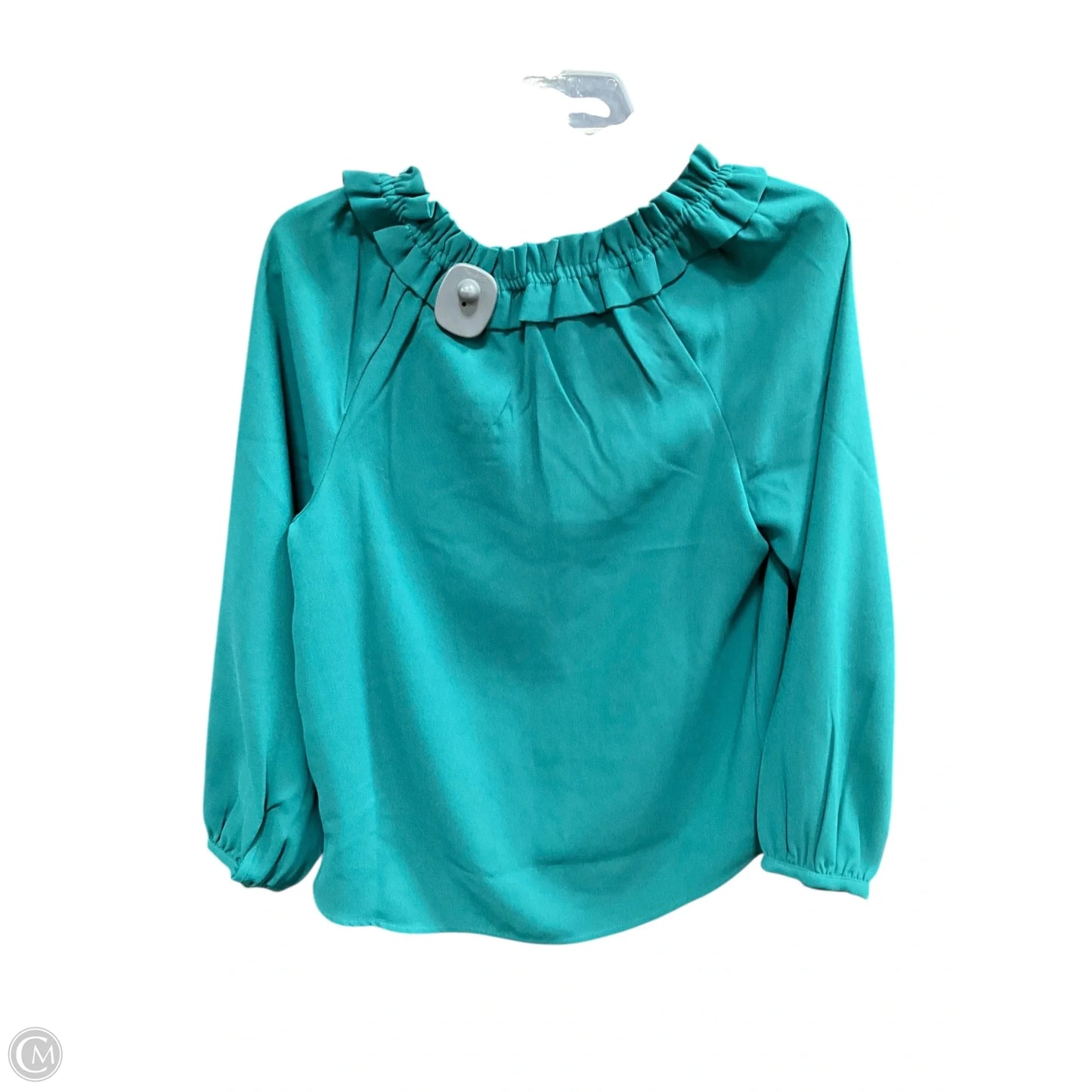 Top Long Sleeve Basic By J. Crew In Green, Size: Xs