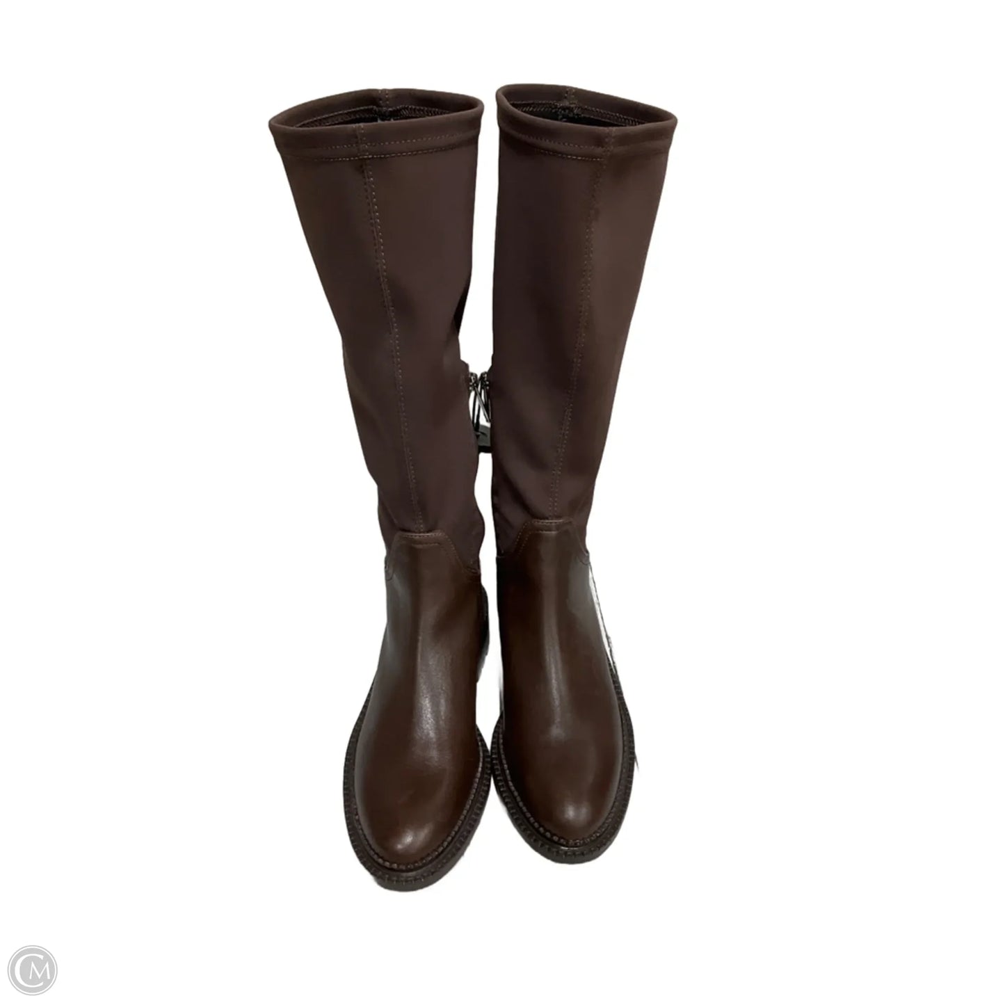 Boots Knee Heels By Aquatalia In Brown, Size: 6.5