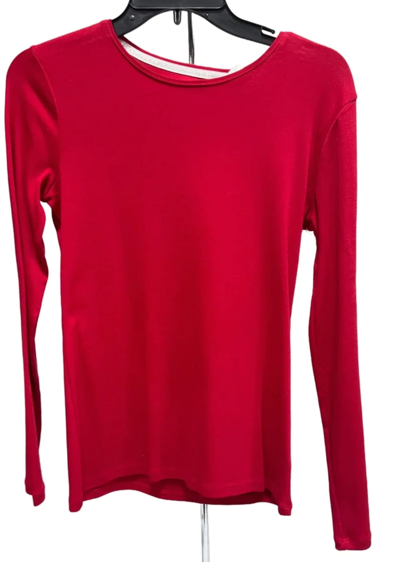 Top Long Sleeve Basic By Talbots In Red, Size: Xs