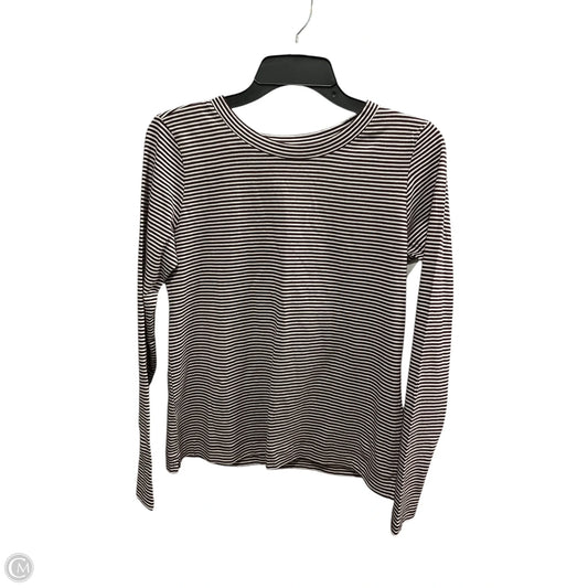 Top Long Sleeve Basic By Loft In Striped Pattern, Size: S