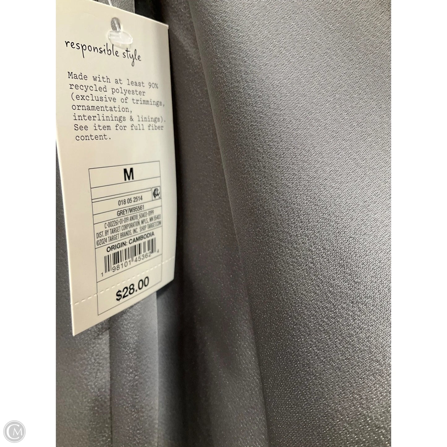 Skirt Maxi By A Pea In The Pod In Silver, Size: M