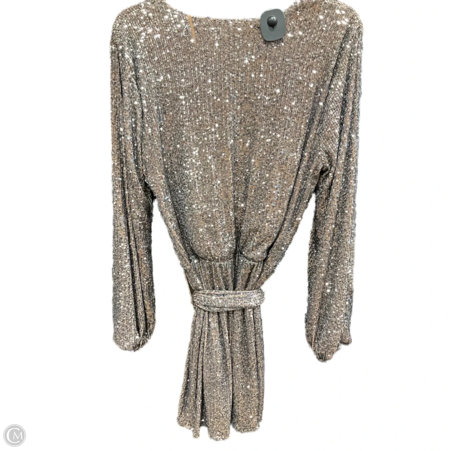 Dress Party Short By White House Black Market In Silver & Tan, Size: M