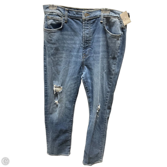 Jeans Straight By 7 For All Mankind In Blue Denim, Size: 14