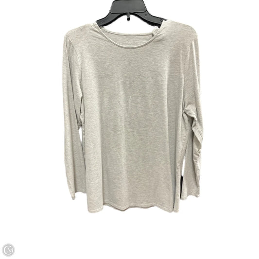 Top Long Sleeve By Pure Jill In Grey, Size: L