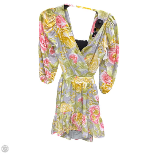 Dress Casual Midi By Express In Floral Print, Size: Xs
