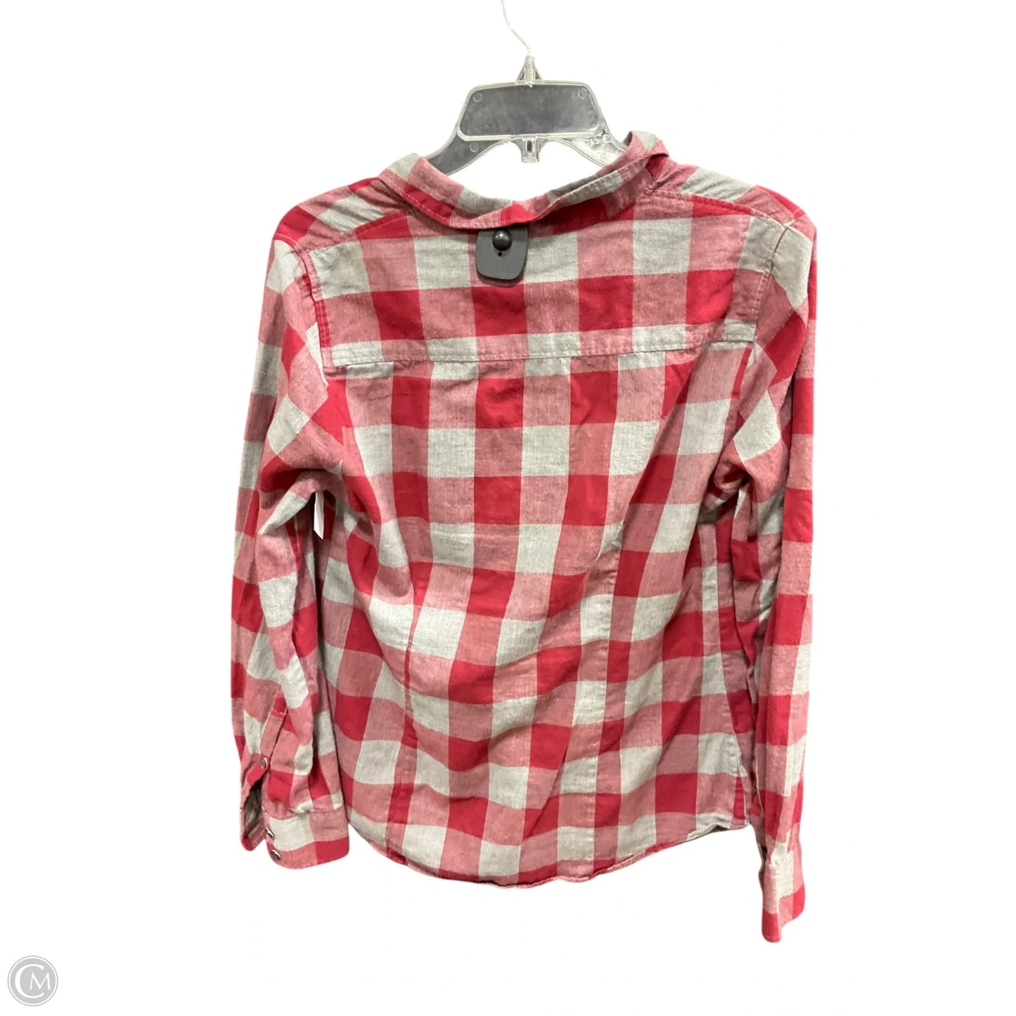 Top Long Sleeve By J. Crew In Plaid Pattern, Size: M