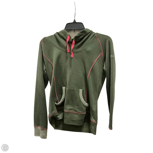 Athletic Top Long Sleeve Hoodie By Columbia In Green, Size: M