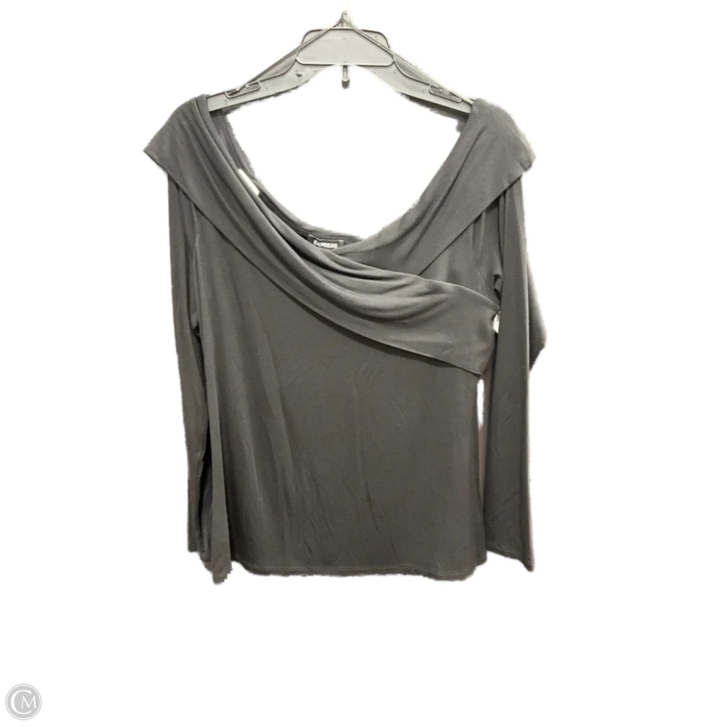 Top Long Sleeve By Express In Black, Size: L