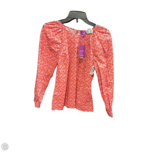 Top Long Sleeve By J. Crew In Floral Print, Size: Xxs
