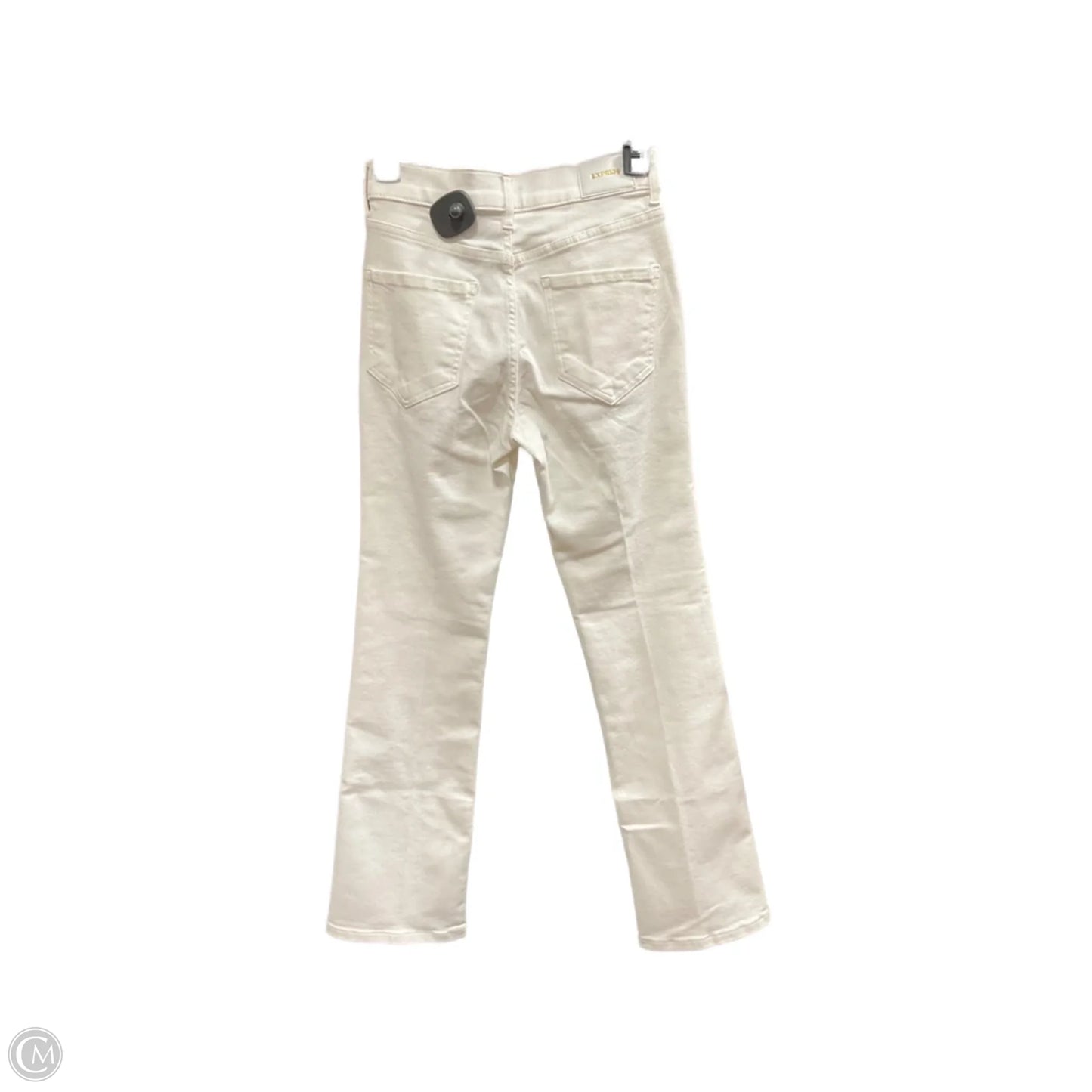 Jeans Flared By Express In White Denim, Size: 0