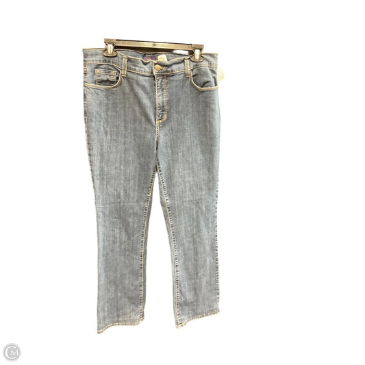 Jeans Straight By Not Your Daughters Jeans In Blue Denim, Size: 14