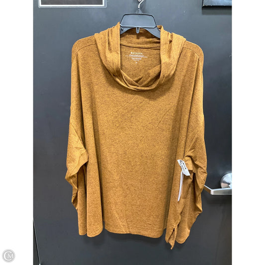 Athletic Top Long Sleeve Hoodie By Athleta In Brown, Size: 3x