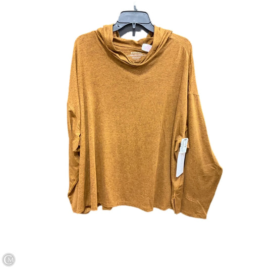 Athletic Top Long Sleeve Hoodie By Athleta In Brown, Size: 3x