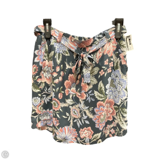 Skirt Mini & Short By Loft In Floral Print, Size: Xs