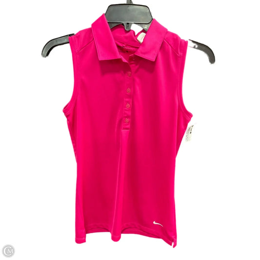 Athletic Tank Top By Nike Apparel In Pink, Size: Xs