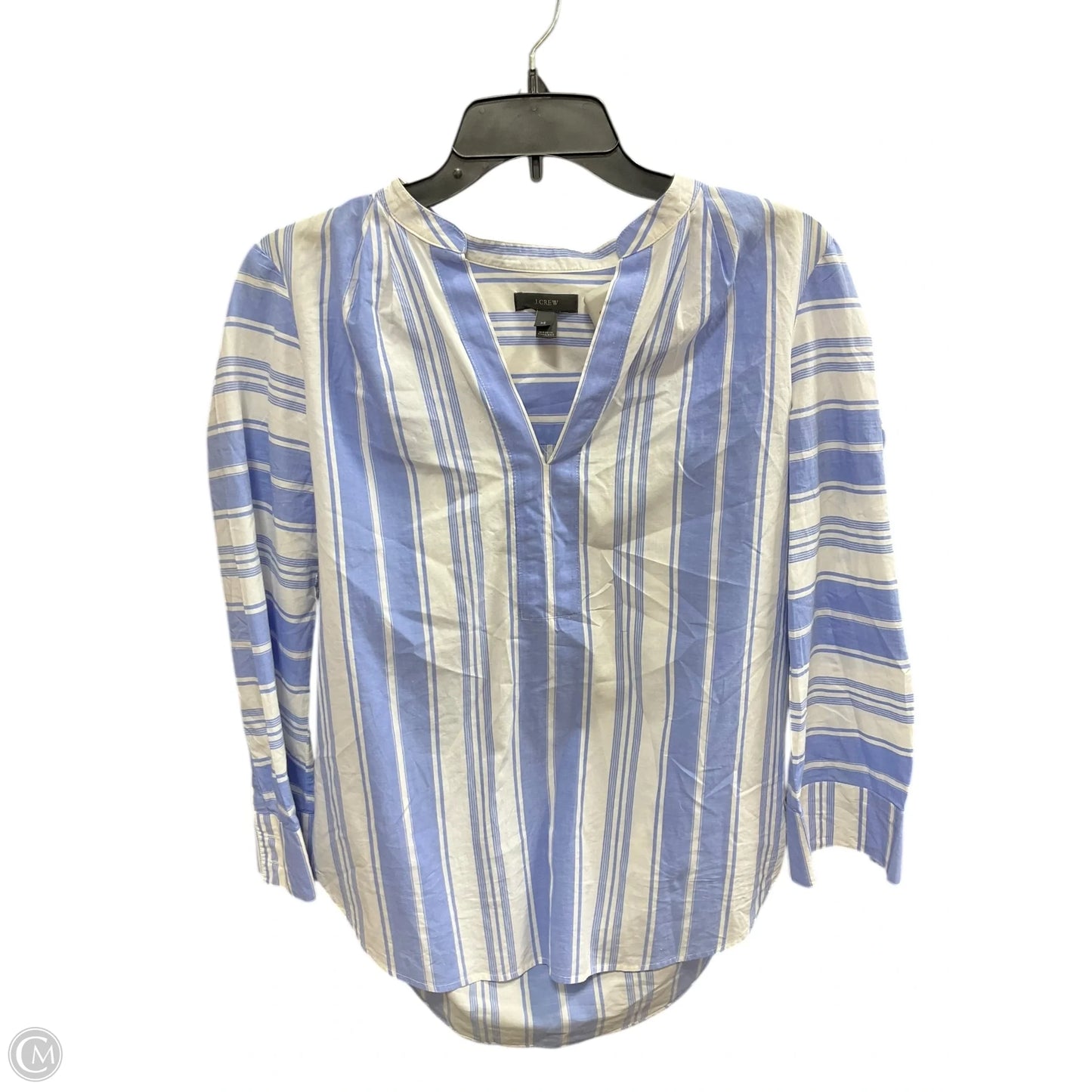 Top Long Sleeve By J. Crew In Striped Pattern, Size: Xs