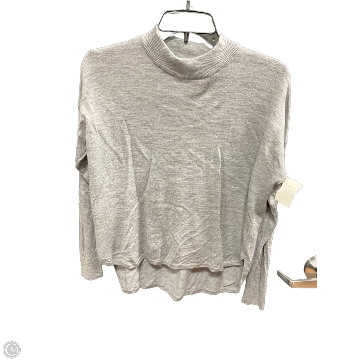 Top Long Sleeve Basic By Madewell In Grey, Size: S