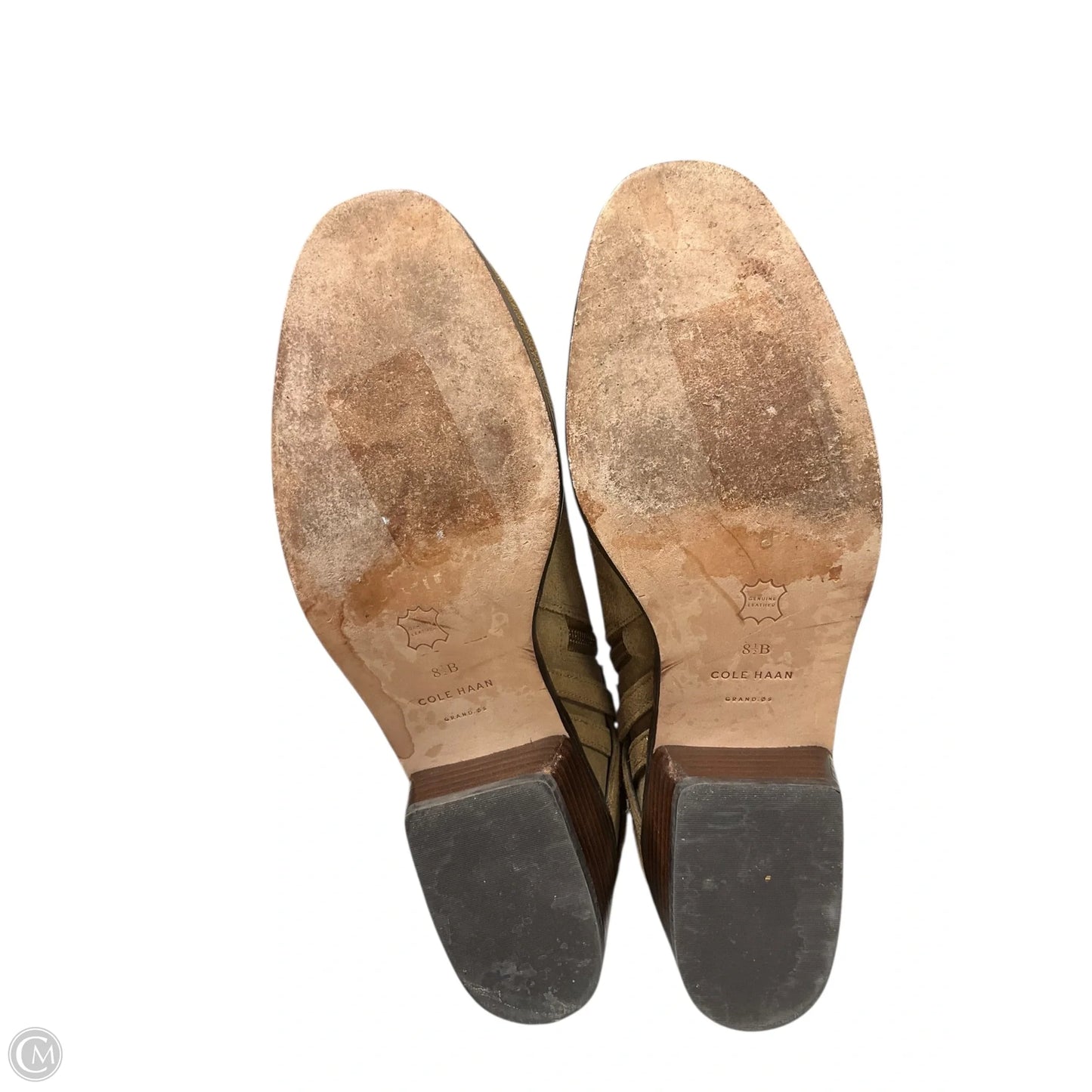 Boots Ankle Heels By Cole-haan In Brown, Size: 8.5