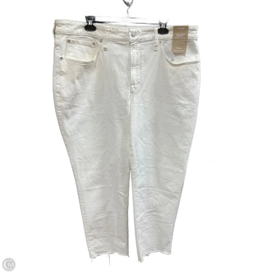Jeans Straight By Madewell In White Denim, Size: 20