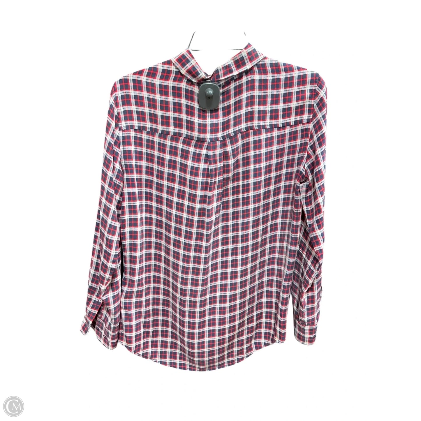 Blouse Long Sleeve By Equipment In Multi-colored, Size: Sp