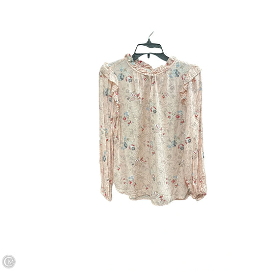 Top Long Sleeve By Loft In Pink, Size: S