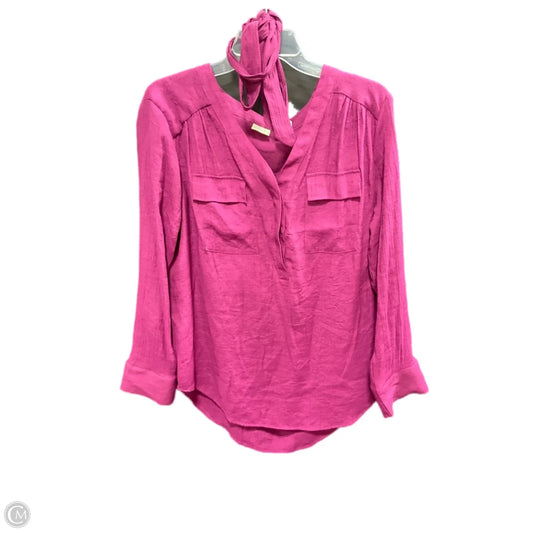 Top Long Sleeve Basic By Cme In Purple, Size: L