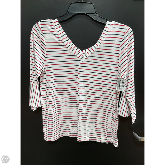 Top 3/4 Sleeve By J. Jill In Striped Pattern, Size: Xs