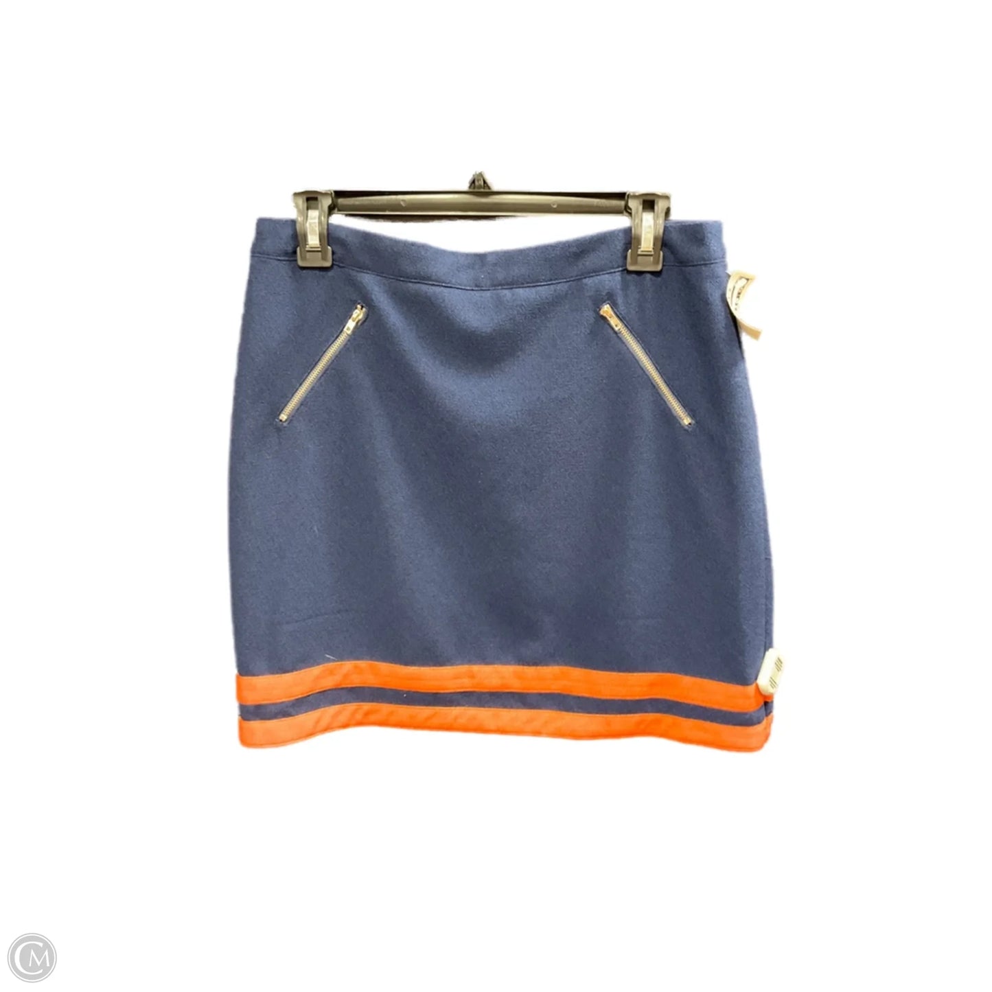 Skirt Midi By Pixley In Blue & Orange, Size: M