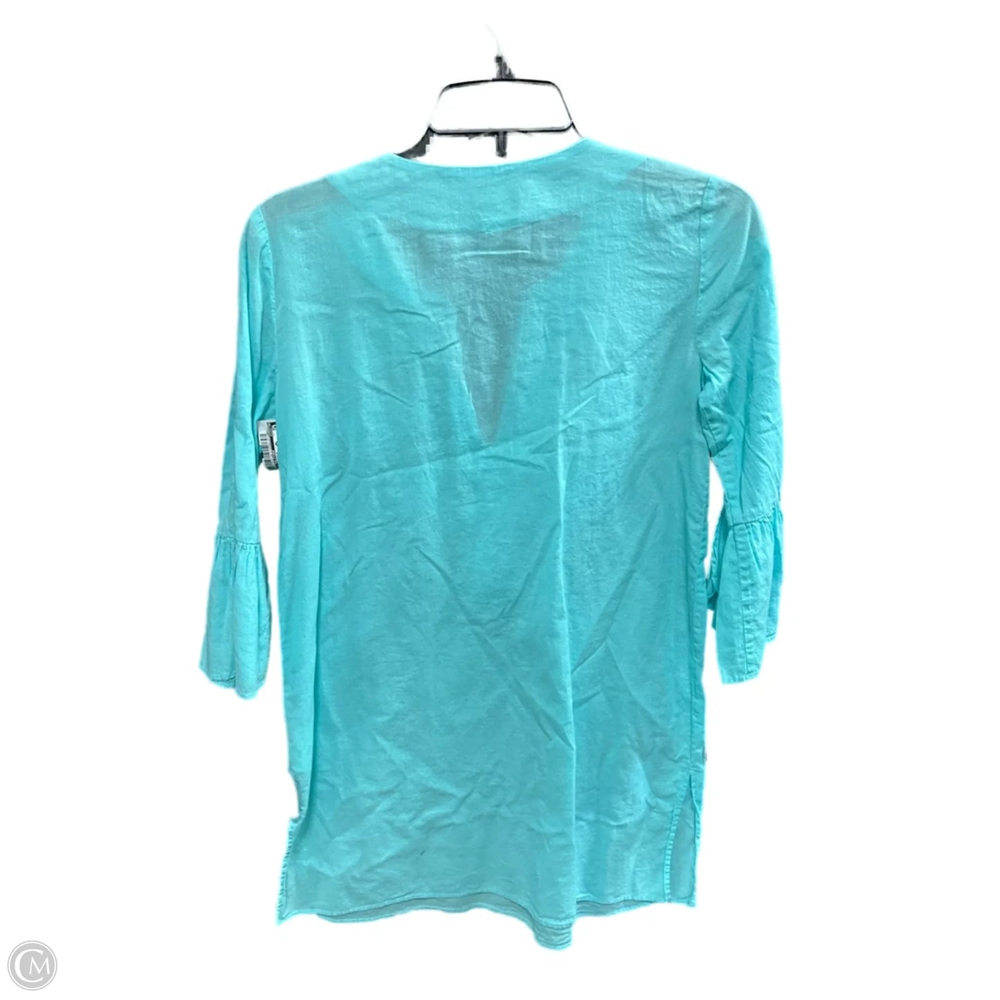 Top 3/4 Sleeve By Lilly Pulitzer In Blue, Size: Xxs