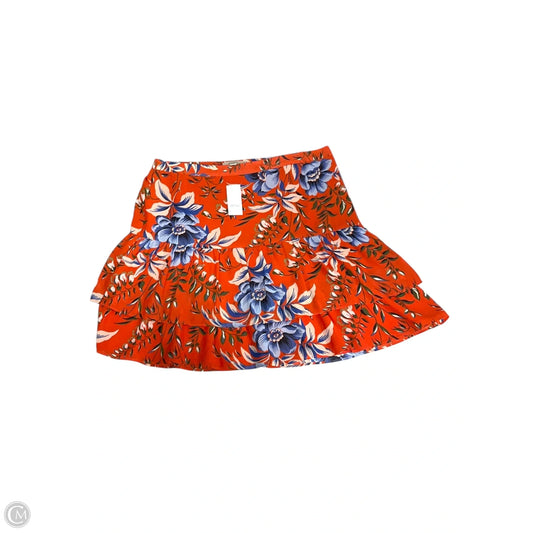 Skirt Midi By Loft In Tropical Print, Size: S