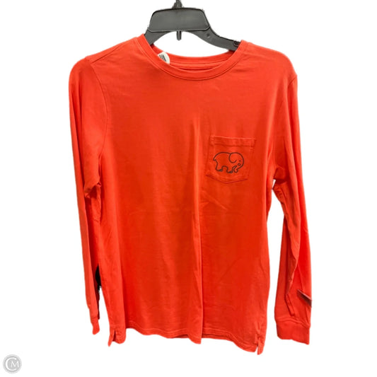 Top Long Sleeve By Ivory Ella In Orange, Size: S