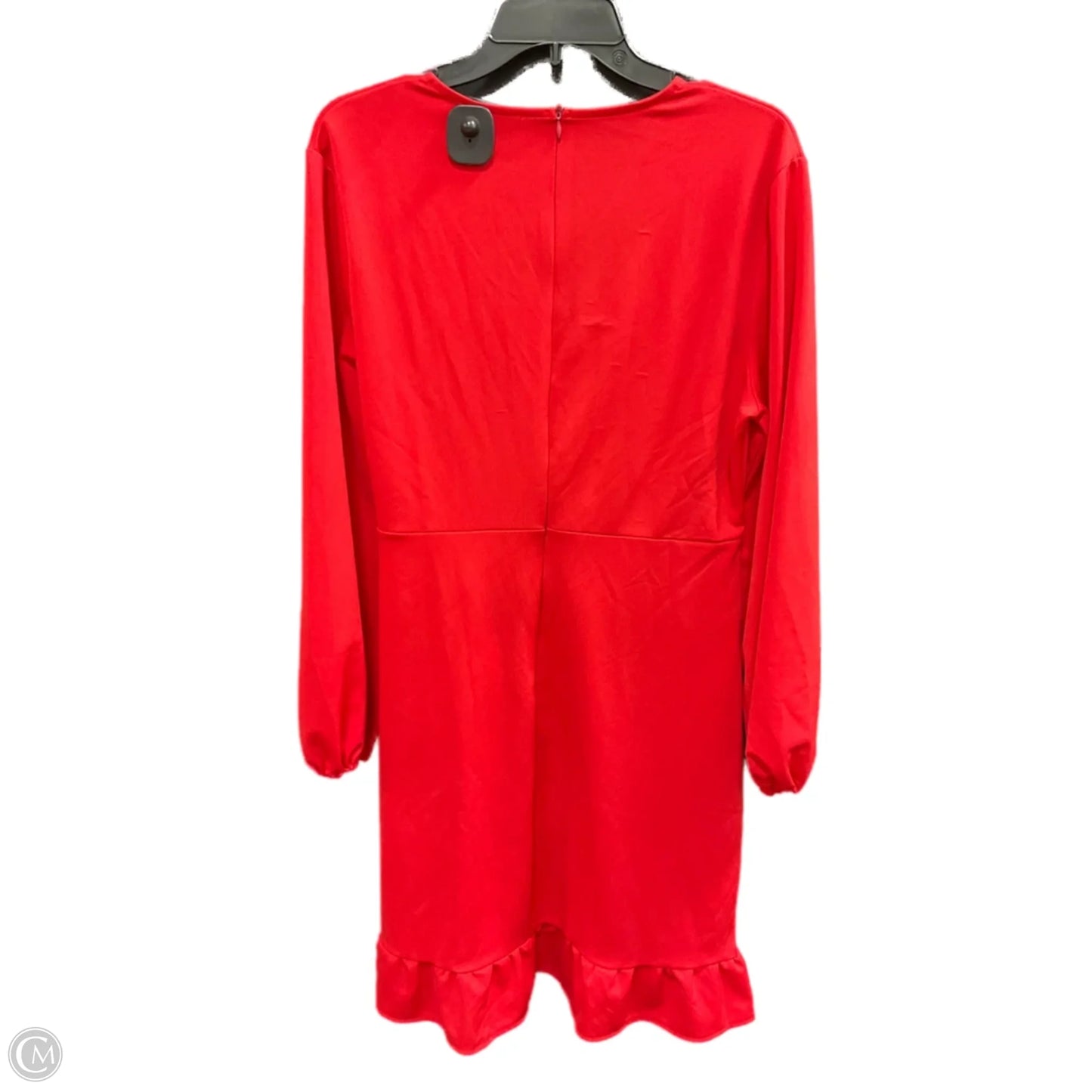 Dress Casual Midi By Clothes Mentor In Red, Size: L