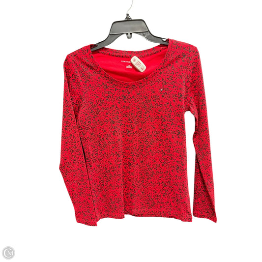 Top Long Sleeve By Tommy Hilfiger In Red, Size: Sp