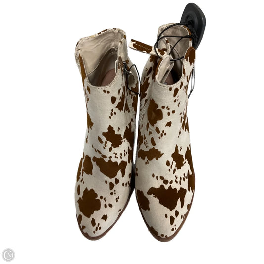 Boots Ankle Heels By Altard State In Animal Print, Size: 6
