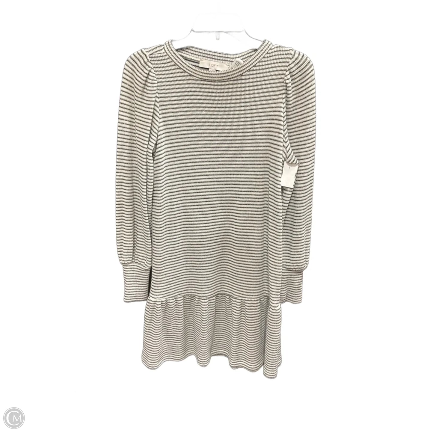 Dress Sweater By Loft In Striped Pattern, Size: Xs