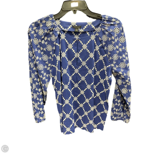 Top Long Sleeve By Ann Taylor In Floral Print, Size: Xs