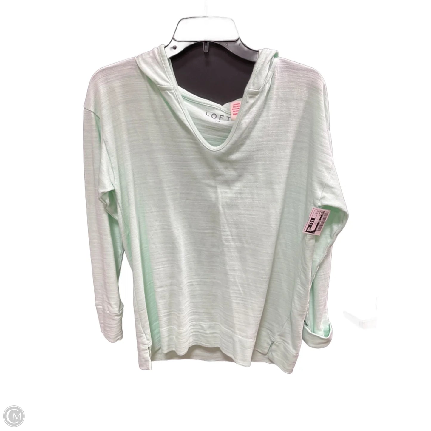 Top Long Sleeve By Loft In Aqua, Size: Xs