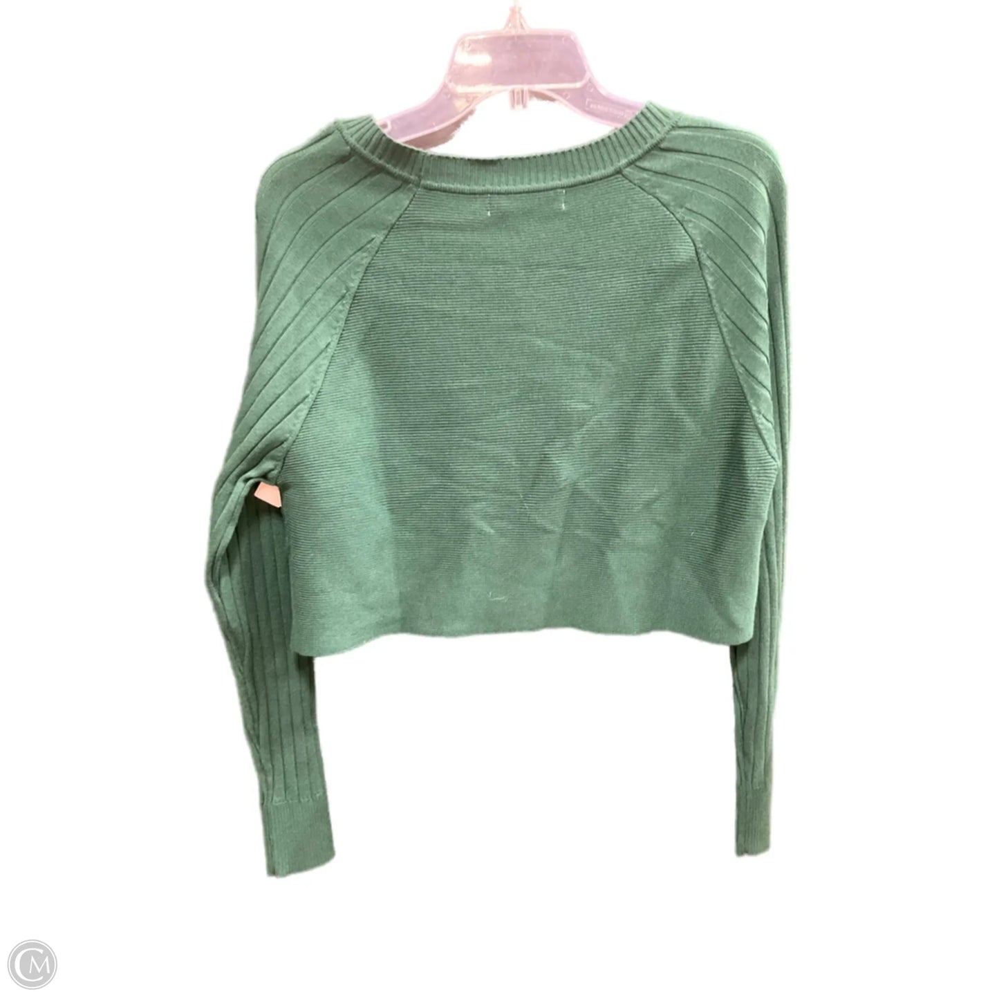 Top Long Sleeve By Cmc In Green, Size: M