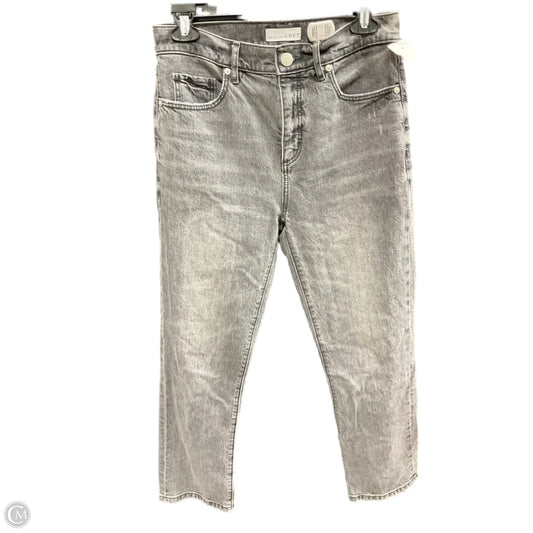 Jeans Straight By Loft In Grey Denim, Size: 0
