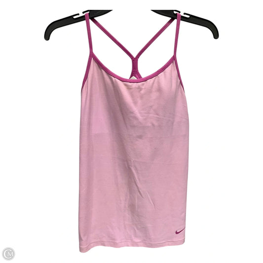 Athletic Tank Top By Nike Apparel In Pink, Size: M