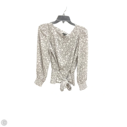 Top Long Sleeve By Ann Taylor In Grey, Size: Xs