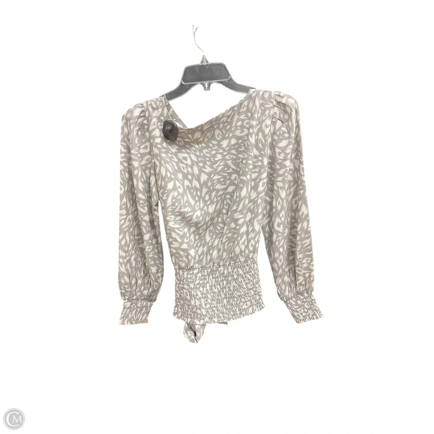 Top Long Sleeve By Ann Taylor In Grey, Size: Xs