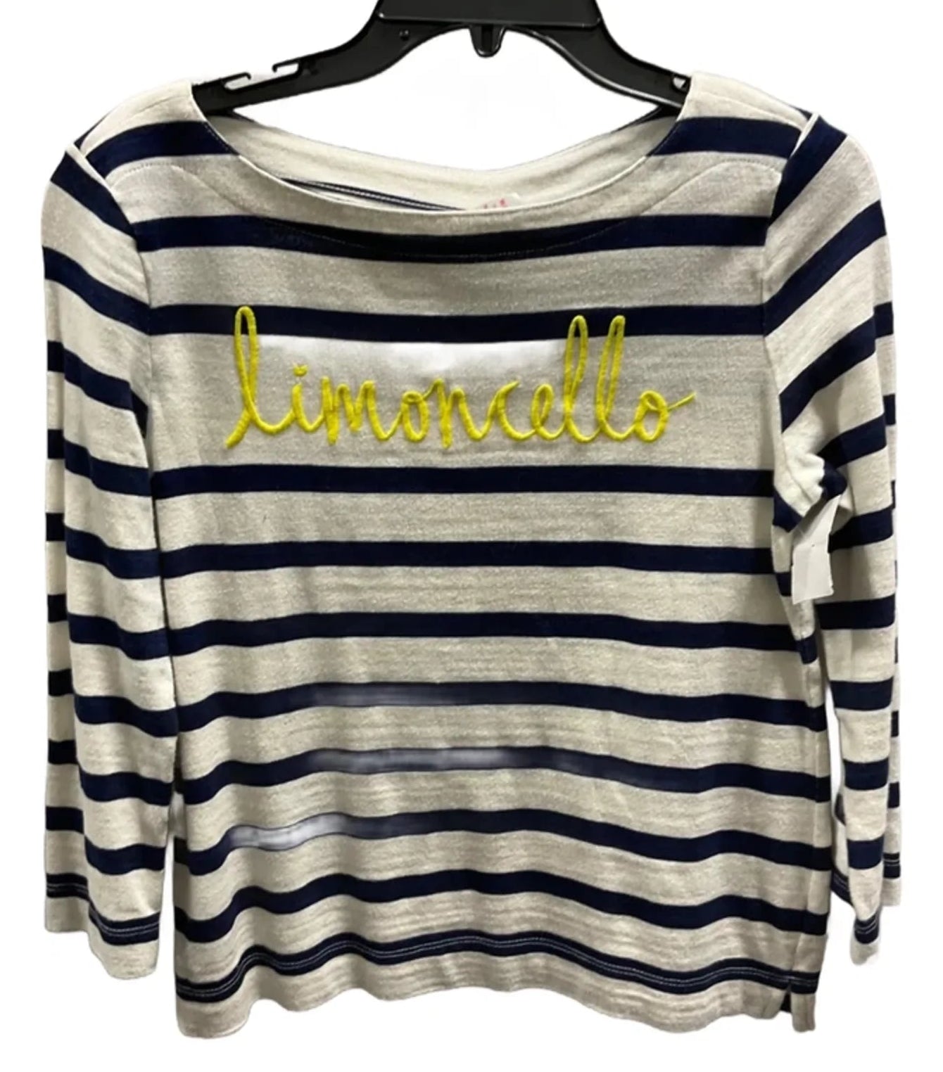 Top Long Sleeve By Loft In Striped Pattern, Size: S