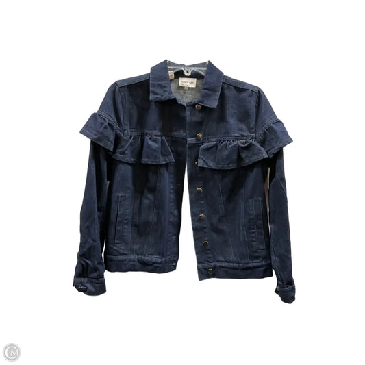 Jacket Denim By Sugar Lips In Blue Denim, Size: Xs