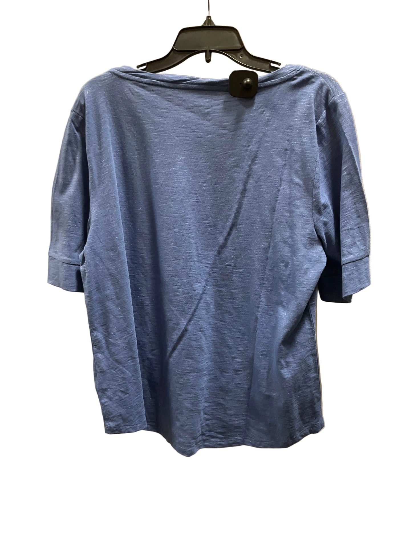 Top Short Sleeve Basic By Talbots In Blue, Size: Xl