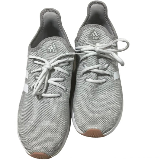 Shoes Athletic By Adidas In Grey, Size: 10