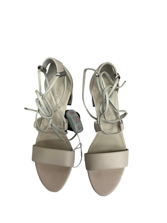 Sandals Heels Block By Calvin Klein  Size: 7