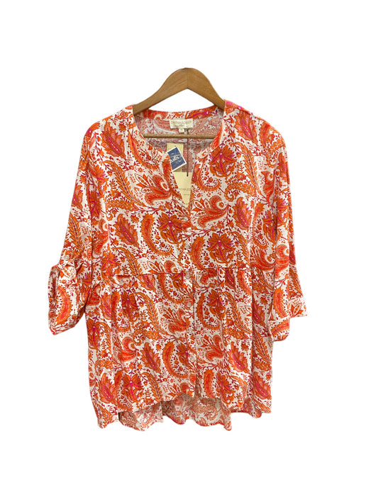Top 3/4 Sleeve By Cynthia Rowley  Size: 1x